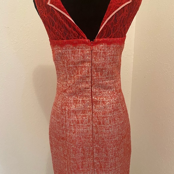 - KAY UNGER CHERRY AND SILVER 2 pieces dress size 4 - Picture 5 of 13